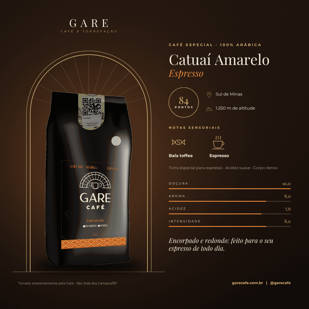 CAFÉ ESPECIAL PARA ESPRESSO | CATUAÍ AMARELO | CHOCOLATE E CARAMELO - Imagem 2